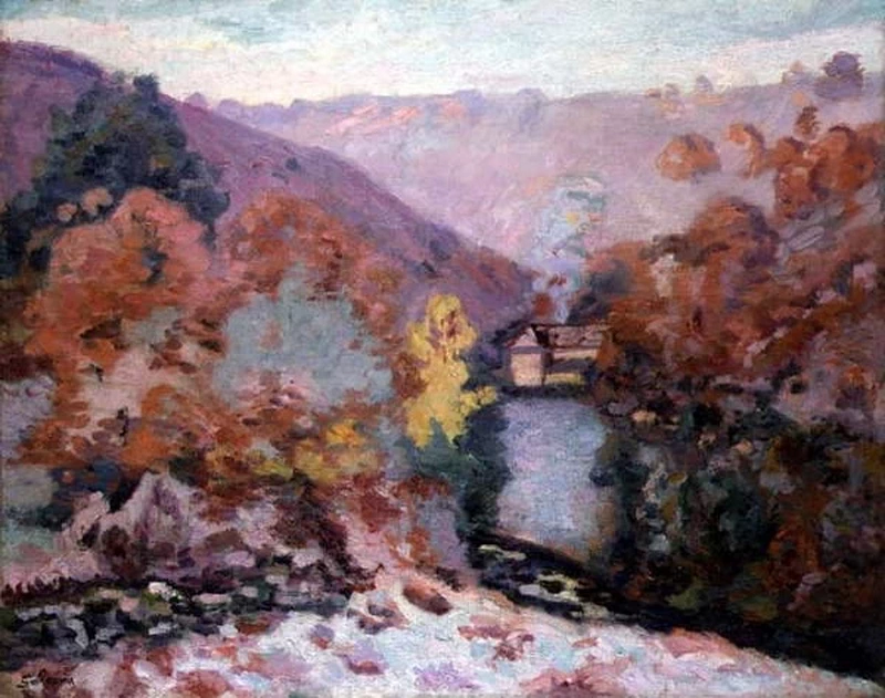 Paesaggio a La Creuse, Bretagna, 1910 circa